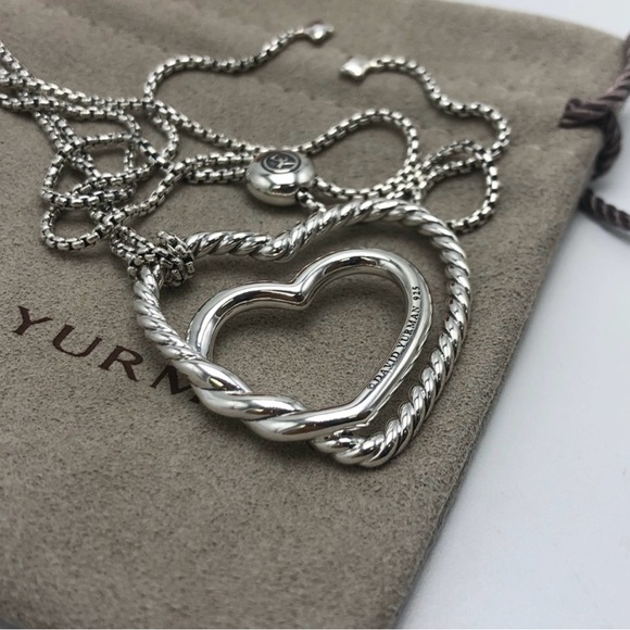 David Yurman Continuance Heart Necklace - Picture 1 of 7